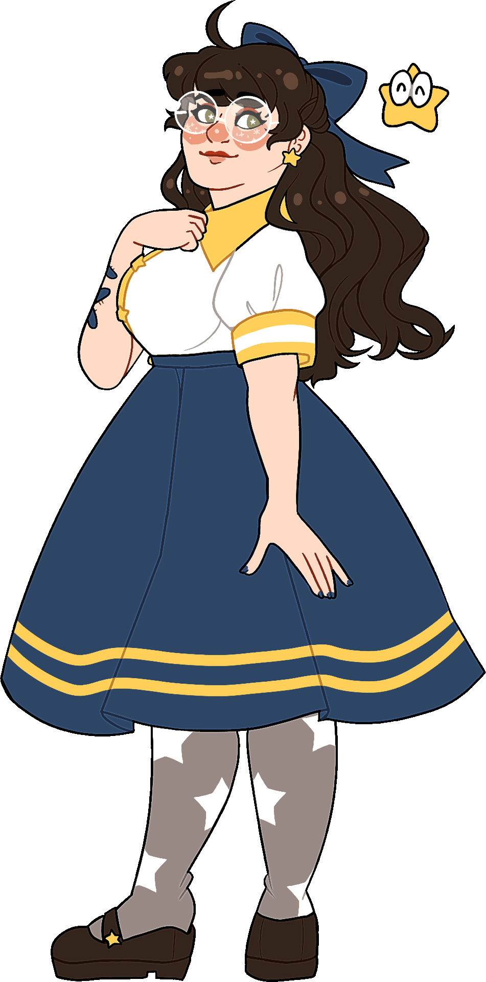 Animated pagedoll of the artist.
